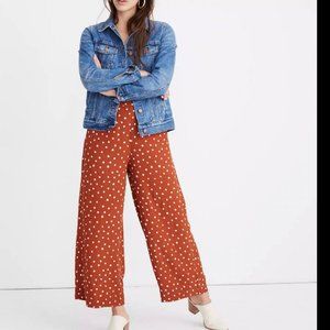 Madewell Huston Pull-On Crop Pants in Inkspot Dots